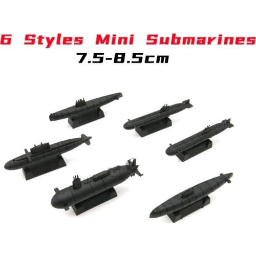 6 PCS/SET Mini Submarine Assemble Model Nuclear Submarine Model Building Kits Children Bath Toys
