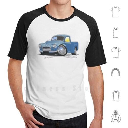 Morris Minor Pick Up Blue T Shirt 6xl Cotton Cool Tee Morris Minor Pick Up Truck Retro Vintage Classic Commercial Car Classic