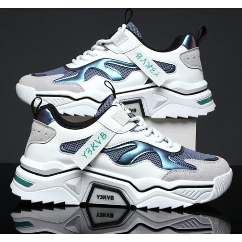 2021 summer new single mesh hollow out casual mens shoes fashion breathable daddy shoes mesh sports shoes running single shoes