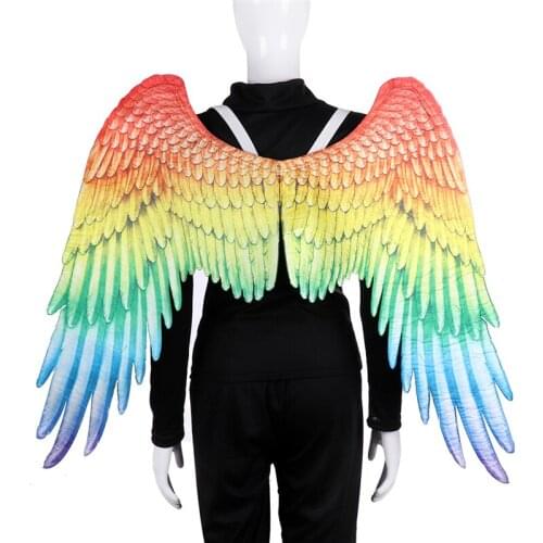 New cosplay wing Angel Rainbow Wing costume chothing LGBT Gay Rainbow anime Wing for Adult Carnival halloween party costume