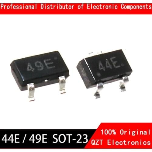 10Pcs 44E 49E Hall Effect Sensor Switch SMD Hall Element SS49E AH49E A3144E SOT23 Sensor Switch Brushless Electric Motor