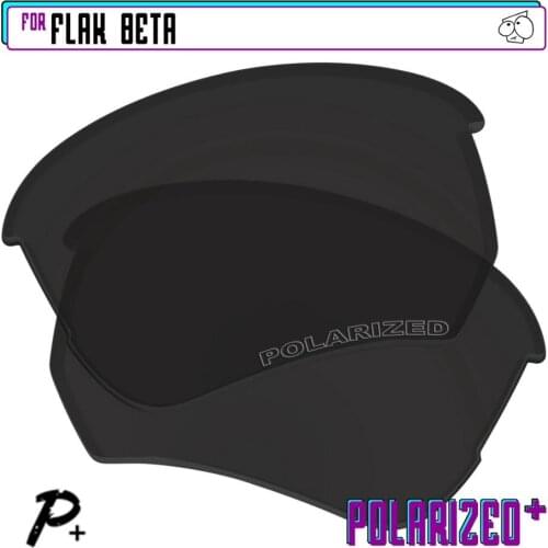 EZReplace Polarized Replacement Lenses for - Oakley Flak Beta Sunglasses - Black P Plus
