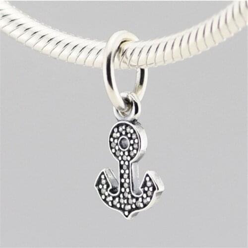 Clear CZ Arrow Shape Pendant 925 Sterling Silver Charms for Bracelets & Bangles DIY Jewelry Crystal Charms for Jewelry Making