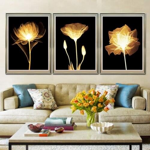 DIY 5D Sale Diamond Embroidery, Diamond Mosaic, Golden Fleeting, Diamond Painting, Cross Stitch,3D, Decoration, Three-picture Co