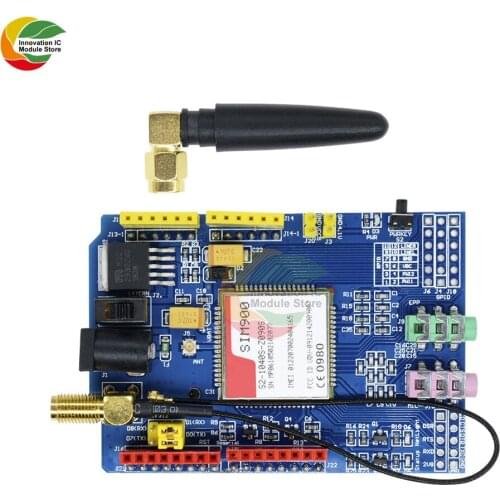 SIM900 850/900/1800/1900MHz GPRS GSM Module Development Board with IPX Interface Antenna for Arduino GPIO PWM RTC