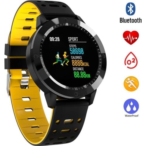 Smart Watch Men Women Blood Pressure Heart Rate Monitor IP67 Waterproof Swim Fitness Tracker 2019 Smartwatch for IOS Android