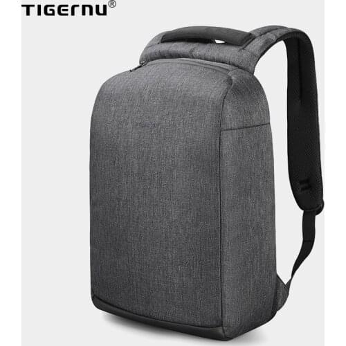 Tigernu Anti theft Male Backpack Splashproof Antifreeze 15.6 Inch Laptop Backpacks with USB Charging Travel Men Mochila Bagpack