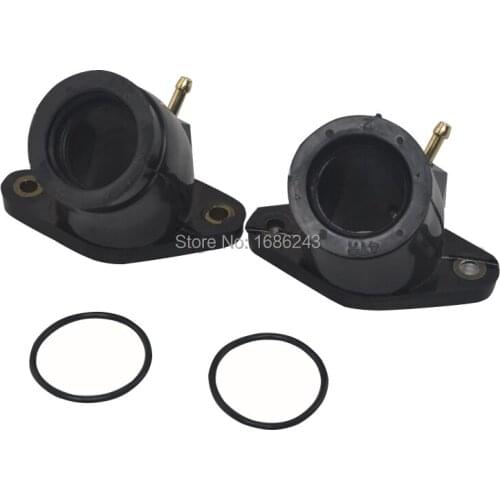 Motorcycle Pair Carburetor Intake Manifold & Interface Glue Fits For Yamaha XVS400 96-08 XVS650A