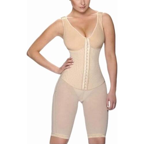 Women Compression Garment PostpartumTummy Control Shapewear With Bra Slimming Fajas Lace Body Shaper