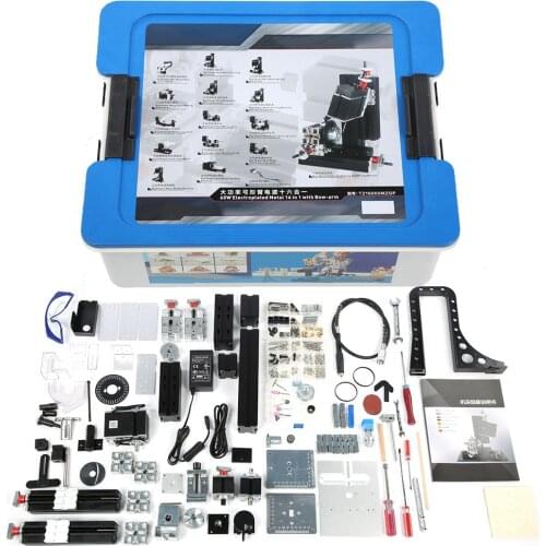 10 in 1 Mini Lathe Combination Machine Tool with Bow Arm TZ10000MG 60W US Plug 100-240V