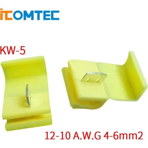 1000 YELLOW Scotch Lock Quick Splice 12-10 AWG Wire Connector free shipping