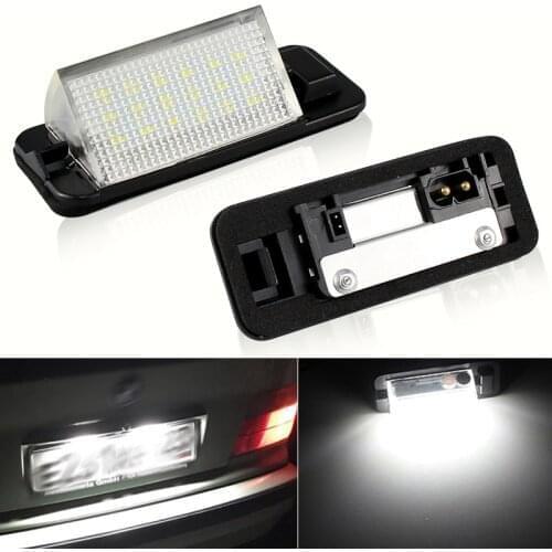 2pcs 18 LED Car Number License Plate Light Lamp 63261387047 For BMW E36 3 Series 318i 320i M3 1992 1993 1994 1995 1996 1997 1998