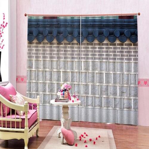 3d curtain Photo Customize size Wall modern style for living room blackout sunshade window curtain