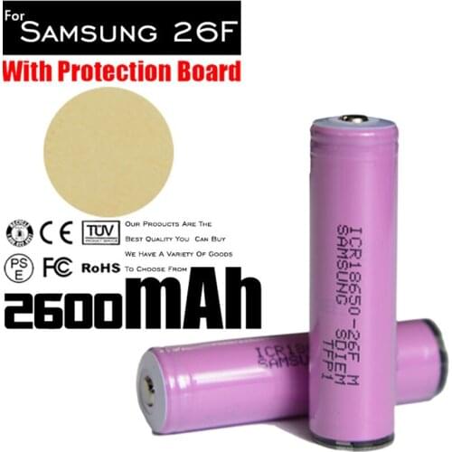 4pcs/lot 2600mAh 18650 3.7v Quanlity Rechargeable Battery import Baterias Batteries for led torch flashlight wholesale