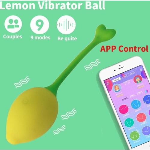 Wireless Smart Vibrator APP Remote Control Ball Bluetooth Lemon Kegel Vagina Tighten Training Benwa Ball Adult Sex Toy for Woman
