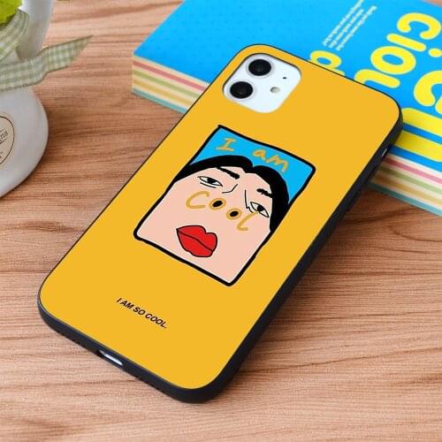 For iPhone I am so cool Soft TPU border Apple iPhone Case