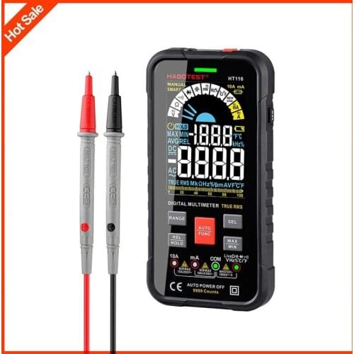 New 9999 Counts Digital Multimeter Smart Auto Range 1000V 10A Tester Meter Ohm Hz Capacitance REL True RMS AC DC DMM Multitester