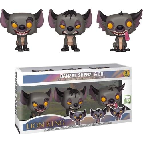 Lion King Figures 3-Pack Popular Limited Edition Hyenas Banzai Shenzi Ed Action Figures Hot Toys for Children