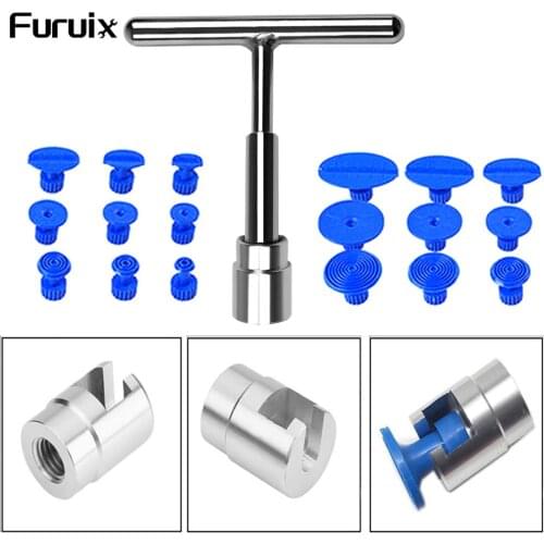 Furuix Car Dent Repair Puller Metal Car Repair Tools Sheet Hail Pit Sagging Dent Repair Kit Plastic Suction Cup Universal