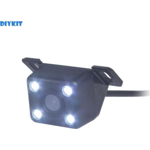 DIYKIT 120 - Degree Wide Angle Waterproof Car Reverse LED Color Night Vision Rear View Car Camera for Parking Assistance System