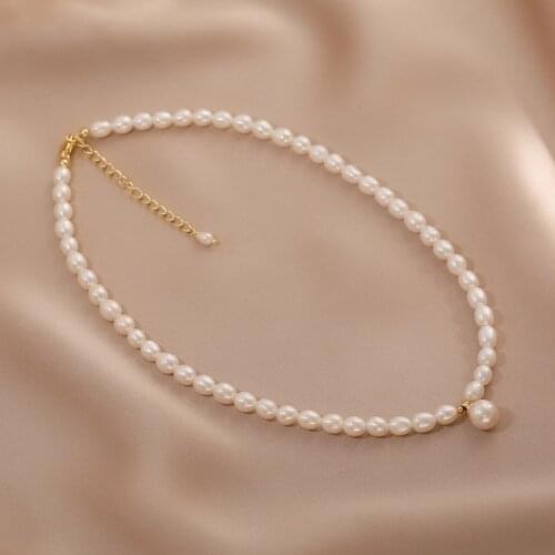 Lii Ji Pearl Choker Necklace High Luster 14K Gold filled Not fade Pendant Necklace Women Jewelry Gift 36-41cm