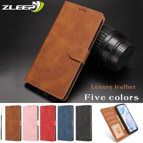 Magnetic Flip Card Holder Mate40pro Case For Huawei P40 P30 Lite Mate30 Pro Nova 4E 6SE Luxury Leather Wallet Etui Phone Cover