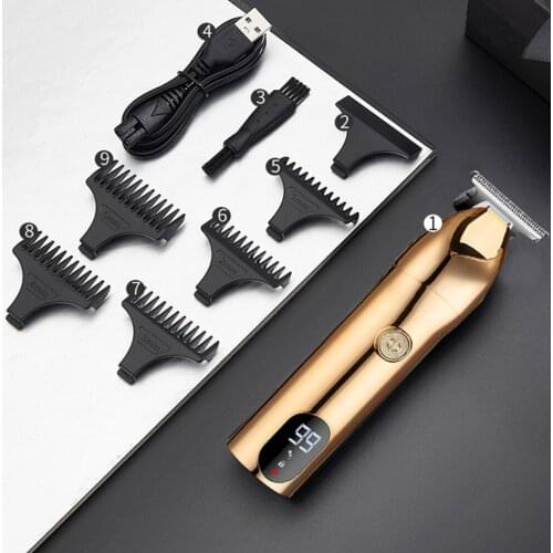 Professional Hair Clipper Electric Hair Trimmer Barber Hair Cutting Machine USB Rechargeable Baldheaded Beard Trimmer Beard Men