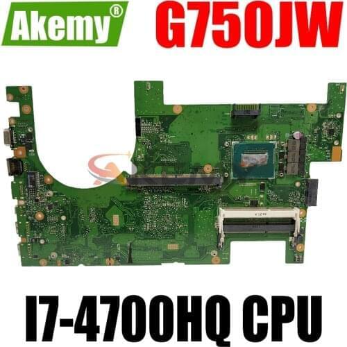 AKEMY G750JW Laptop Motherboard For ASUS ROG G750JH G750J Original Mainboard 2D I7-4700HQ