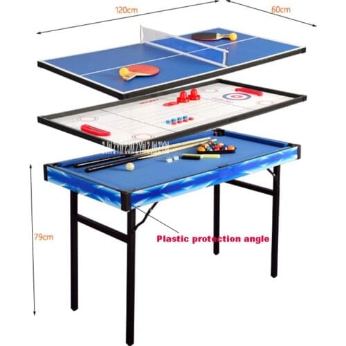 TB-4808 Mini Multifunctional Childrens Desktop wood Billiards Pool Table Sets Billiards Table Tennis Ice Hockey Shuffle Board