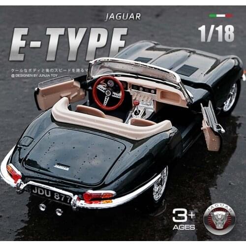 Bburago 1:18 Jaguar E-type Coupe alloy car model simulation car decoration collection gift toy Die casting model boy toy