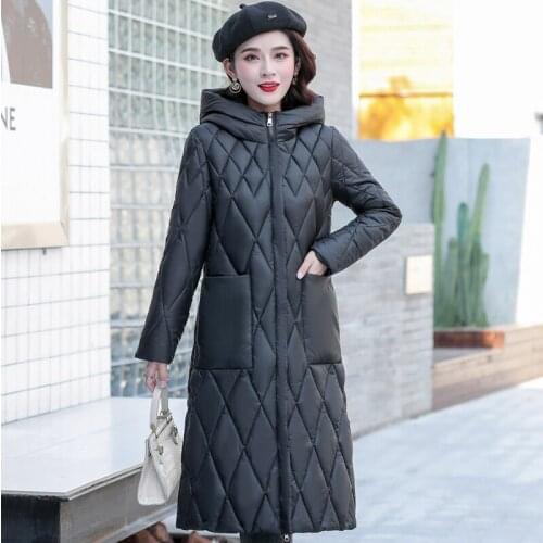 New Winter Parkas Women Coat Hooded Warm Long Cotton-Padded Jackets Winter Thick Warm Casual Outwear Female Overcoat