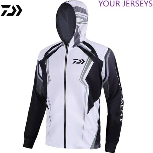 New DAIWA Fishing Vest Men Long Sleeve Quick Dry Fishing Shirts Outdoor Sports FIshing Clothes DAWA Hooded Fishing Jacket