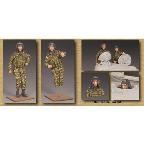 New Unassembled 1/35 modern Tank Crew (2 figures & 1 bust) Resin Figure Unpainted Model Kit