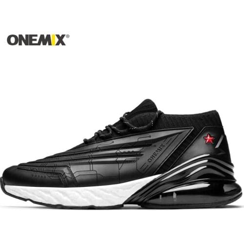 Onemix Man Running Shoes For Men Black Max Gym Yoga Athletic Sneakers Aircraft Sports Outdoor Jogging Walking Trekking Trainers