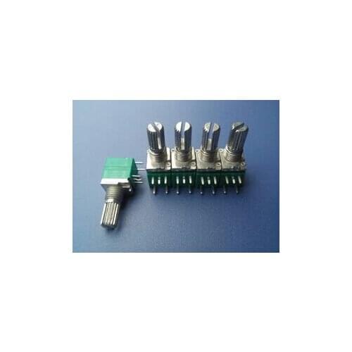Taiwan potentiometer R097 rk097n Single precision with switch B1K B5K B10K B50K B100K B500Kvolume potentiometer 15MMKQ--50p
