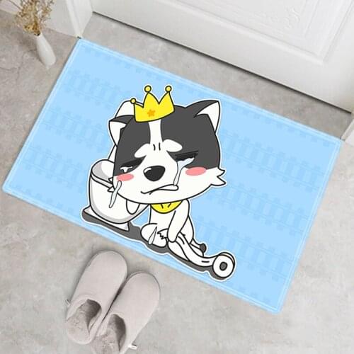 Rectangular Carpet Cartoon Dog Living Room Carpets Doormat Entrance Door Bath Mat New Arrival Kitchen Mat Anti-Slip Bathroom Rug