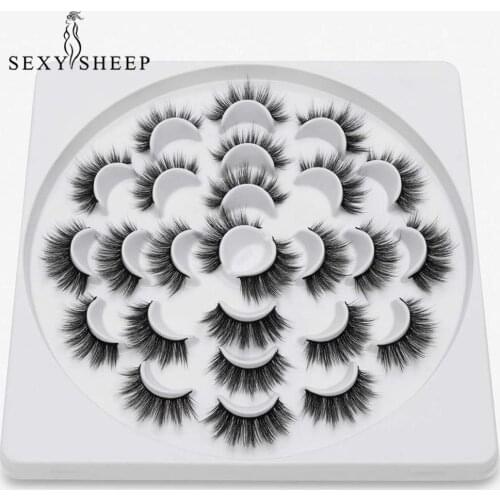 SEXYSHEEP 5/13pairs eyelashes natural/dense mink eyelashes eyelash curling fluffy eye makeup extension false eyelashes