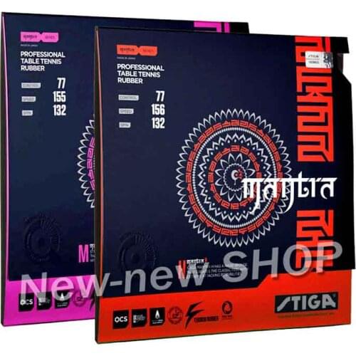STIGA MANTRA M / H Table Tennis Rubber (Made in Japan) Pips-in Ping Pong Rubber With Sponge