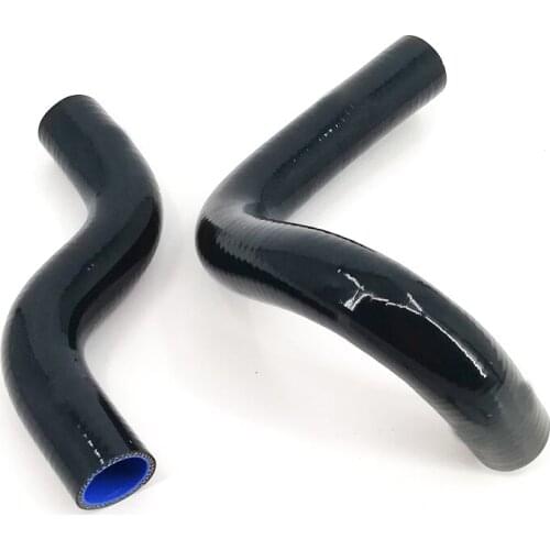 Silicone Radiator Coolant Hose Kit For NISSAN DATSUN 240Z L24 2.4L 1970 1971 1972 1973 Black 2PC