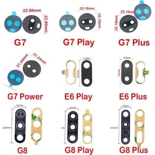 50Pc/Lot Back Rear Camera Glass Lens For Moto E4 G4 G5 G5s G6 G7 Power E6 G8 E7 Plus Play One Hyper Fusion With Adheisve Sticker