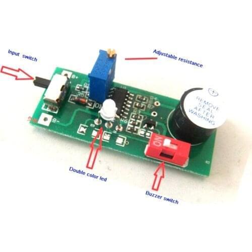 2S 3S 4S 5S 7S Battery low voltage warning 6.5V-30V alarm Buzzer Adjustable li-ion NiMH NiCD ion phosphate LED power indicator