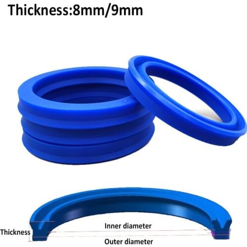 1Pcs Polyurethane Hydraulic Cylinder Oil Sealing Ring UN/UHS/U/Y Type Shaft Hole General Sealing Ring Gasket Thickness 8mm 9mm