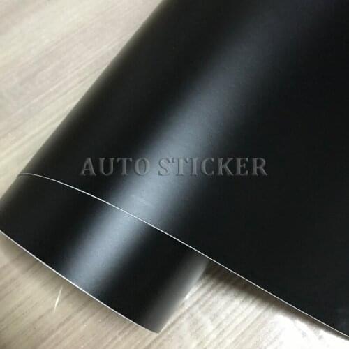 10/20/30/40/50X152CM Adhesive Black Satin Matte Metallic Film Viny Foil Car Wrap Film Vehicle Sticker With Air Free Bubble