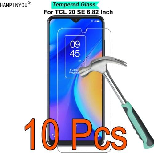 10 Pcs/Lot For TCL 20 SE 6.82" 9H Hardness 2.5D Ultra-thin Toughened Tempered Glass Film Screen Protector Guard