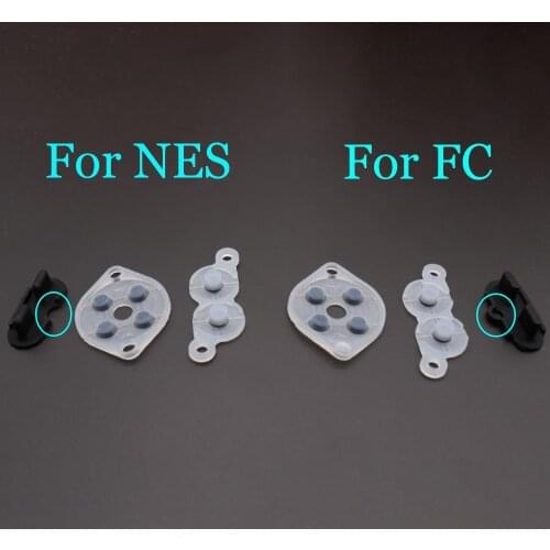 2sets Rubber Replacement Parts For NES FC PC Controller Joy Pad Silicon Conduct Rubber Button