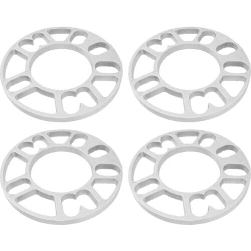 4 Pieces CNC Machined Wheel Spacer Car Universal 4X100 4X114.3 5x108 5x120 Durable for Long Time Use or Replacement