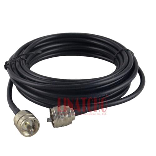 5 Meters RG58U M to M male PL259 to PL259 UHF male radio repeater outdoor antenna jupmer connecting cable