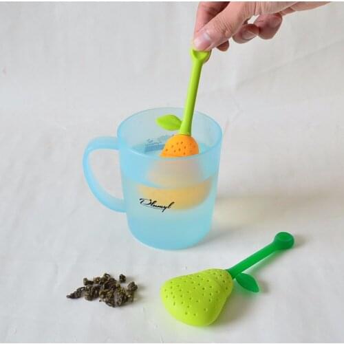 50pcs/lot pear shape silicone Tea Strainer,FDA Silicone material Ceramic cup Tea Infuser Filter Teabags for mugs plumyl