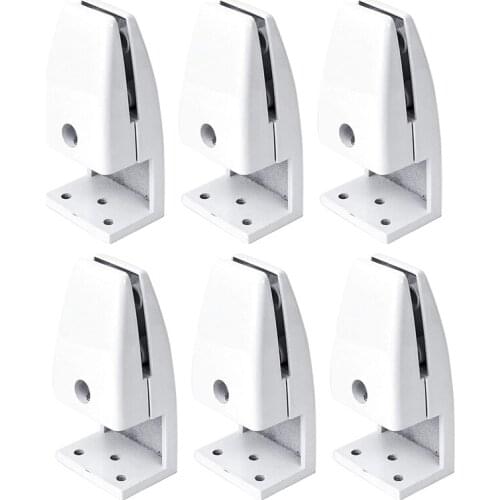 6Pcs Sneeze Guard Clamp Bracket Desk Partition Clamp Support for Thick Acrylic Panels Adjustable L Shape Clamp