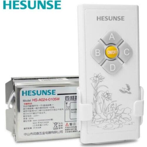 AC 220V New 4 Channels Wireless Remote Control Switch 4CH 4 CH Remote Light Switch Receiver Transmitter